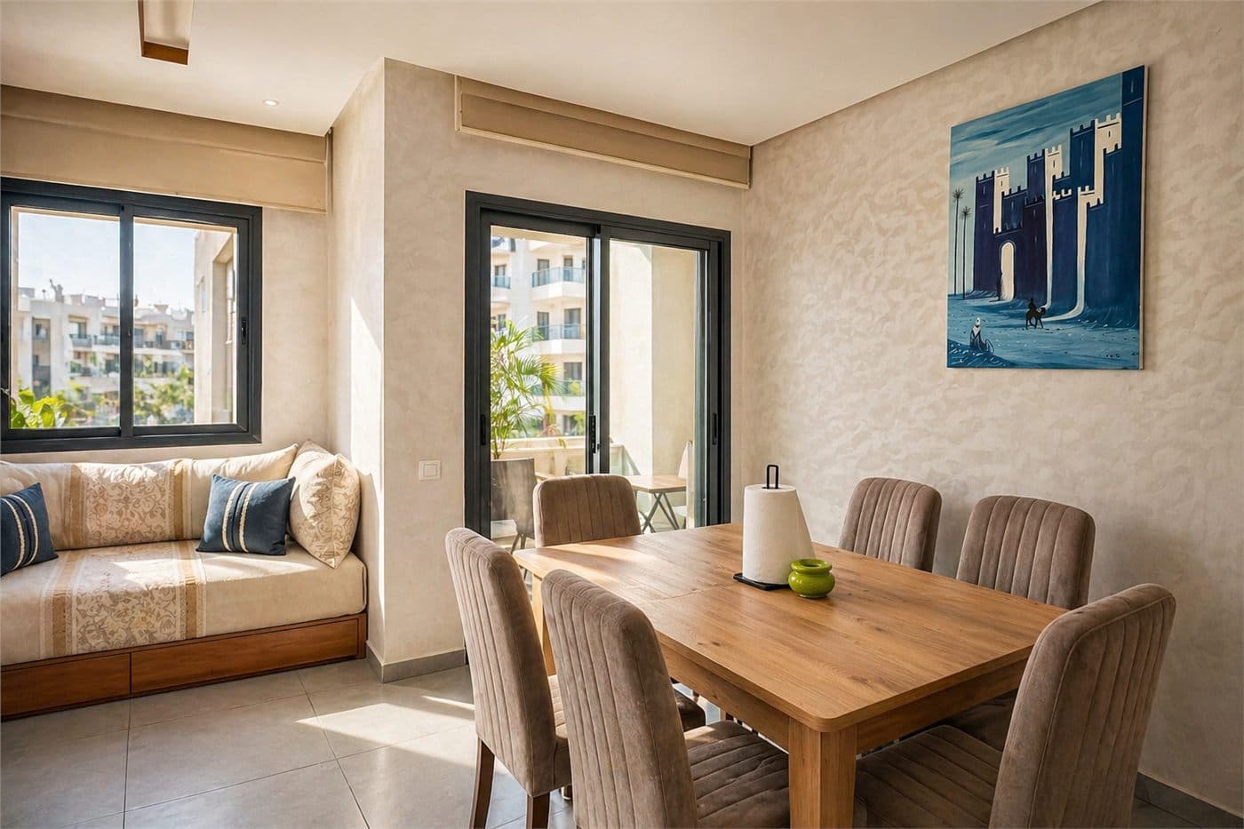 Séjour d'appartement géré par Excellence Conciergerie